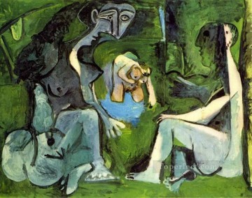 Almuerzo sobre la hierba después de Manet 8 1961 cubismo Pablo Picasso Pinturas al óleo